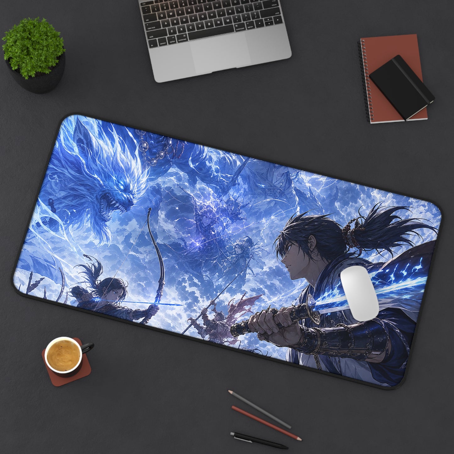 Battle Between Spirits And Humans - Anime Manga Gaming Desk Mat