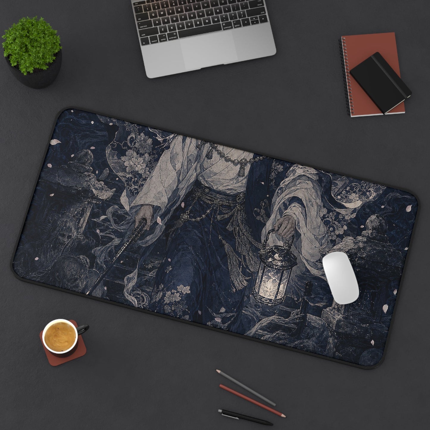 Izanagi Descending To Yomi - Japanese Mythology Gaming Desk Mat - Moikas