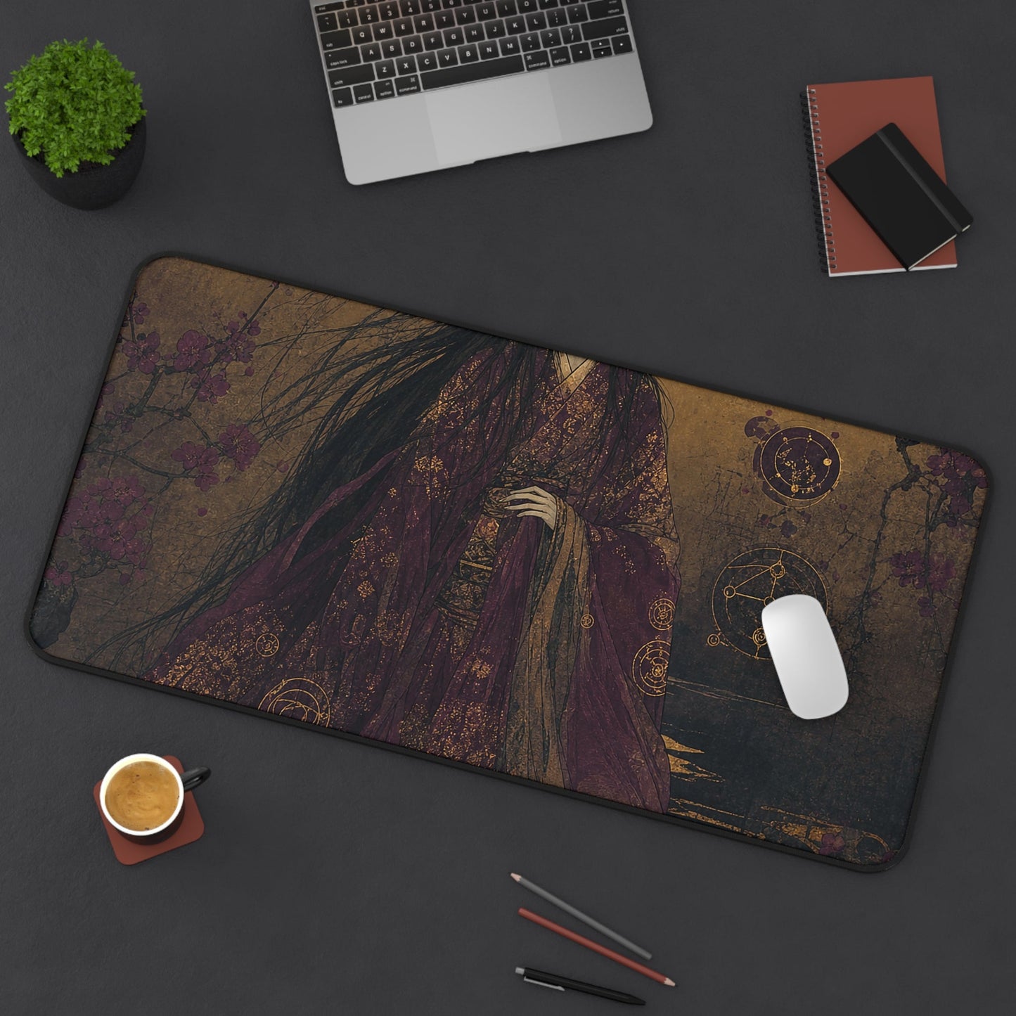 Nopperbo Faceless Ghost - Japanese Mythology Gaming Desk Mat - Moikas