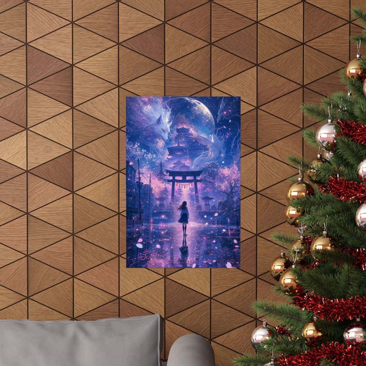 Spirit World Overlapping With Reality - Anime Manga Art Print (Matte Poster) - Moikas