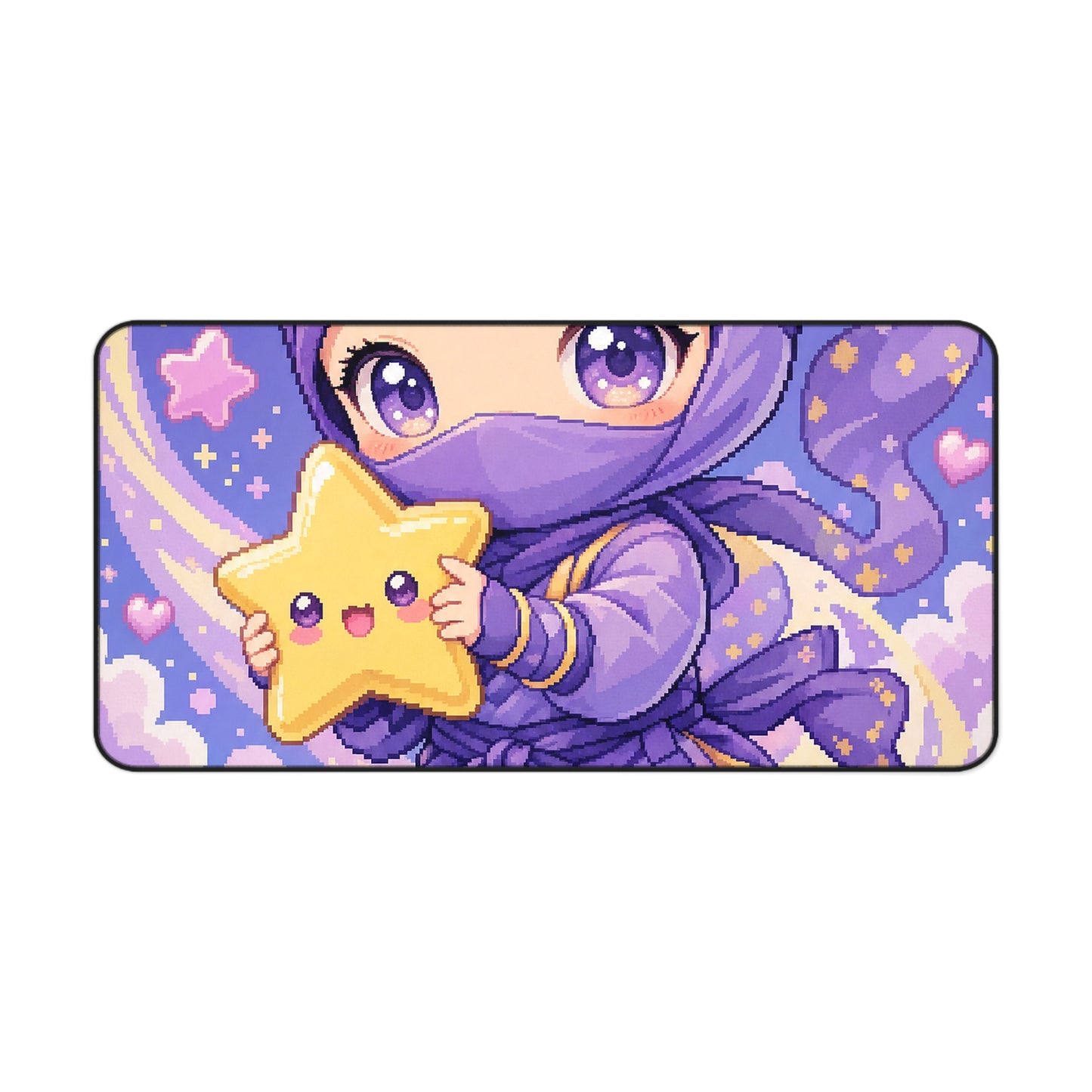 Chibi Ninjwith Star - Kawaii Gaming Gaming Desk Mat