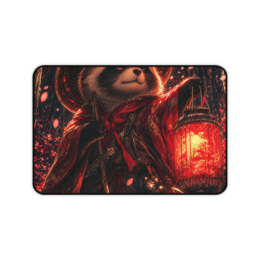 Tanuki In Forest - Anime Manga Gaming Desk Mat