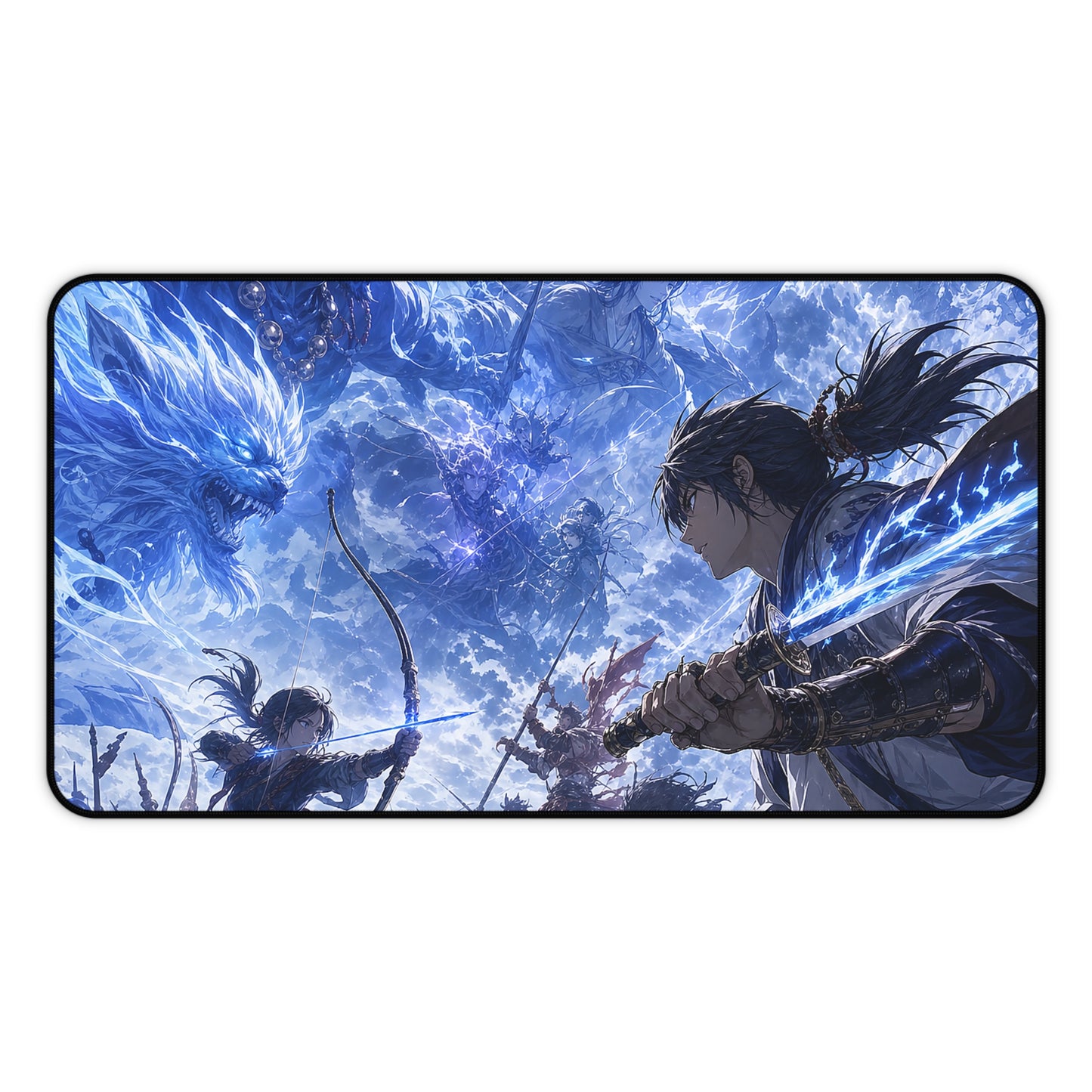 Battle Between Spirits And Humans - Anime Manga Gaming Desk Mat