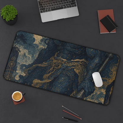 Oni With Iron Club - Japanese Mythology Gaming Desk Mat