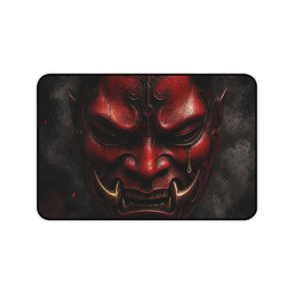 Oni Mask With Single Tear - Sudoni Brand Gaming Desk Mat