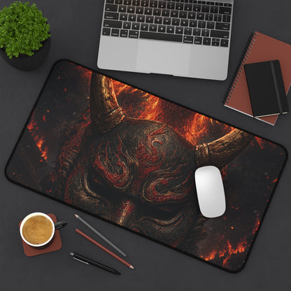 Oni Mask With Phoenix - Sudoni Brand Gaming Desk Mat