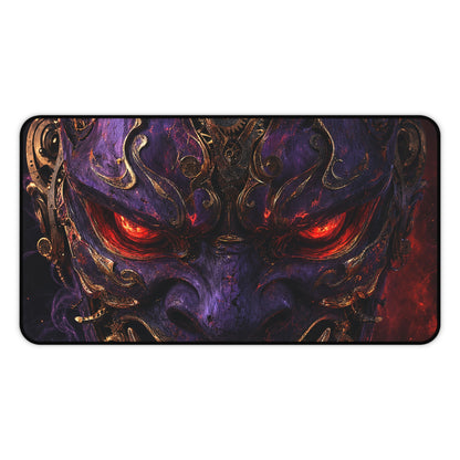 Oni Mask With Clockwork Gears - Sudoni Brand Gaming Desk Mat