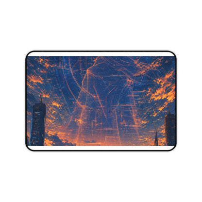 City Under Massive Hologram - Anime Manga Gaming Desk Mat
