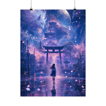 Spirit World Overlapping With Reality - Anime Manga Art Print (Matte Poster)