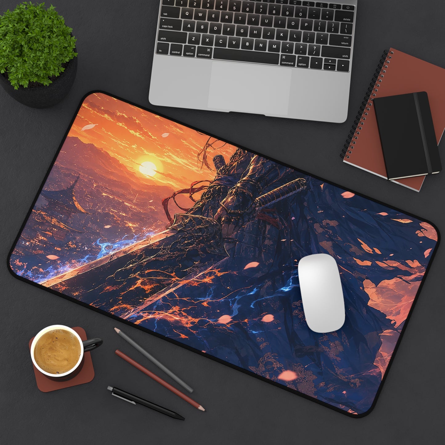 Warrior With Massive Sword - Anime Manga Gaming Desk Mat