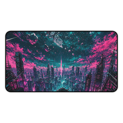 City Under Shattered Moon - Anime Manga Gaming Desk Mat