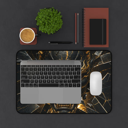 Oni Mask With Broken Glass - Sudoni Brand Gaming Desk Mat
