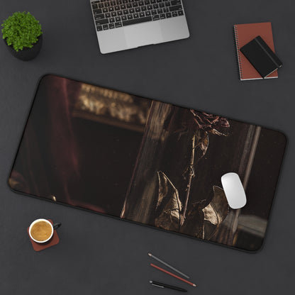 Dead Rose In Glass Dome - Dark Academia Gaming Desk Mat