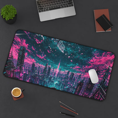 City Under Shattered Moon - Anime Manga Gaming Desk Mat