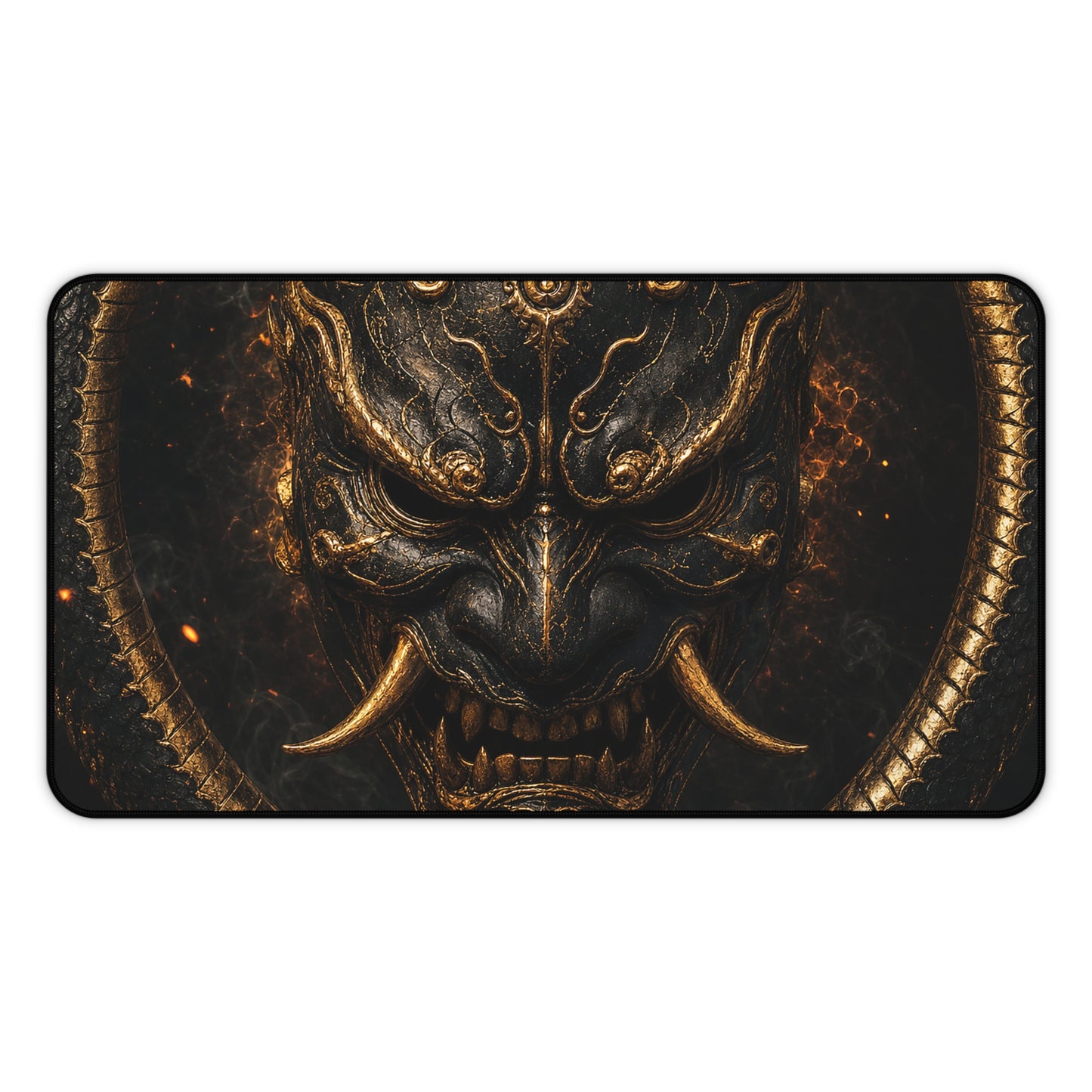 Oni Mask With Ouroboros - Sudoni Brand Gaming Desk Mat