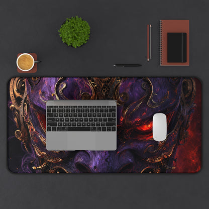 Oni Mask With Clockwork Gears - Sudoni Brand Gaming Desk Mat