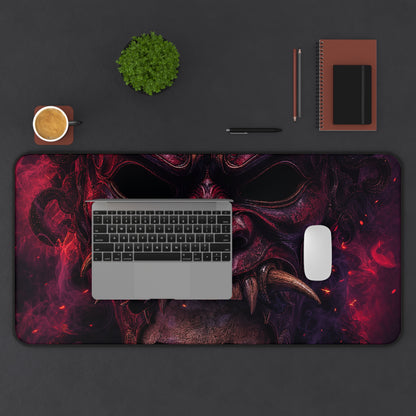 Oni Mask With Skull Beneath - Sudoni Brand Gaming Desk Mat