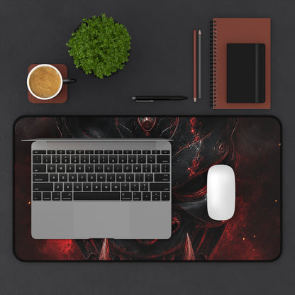 Oni Mask Made Of Obsidian - Sudoni Brand Gaming Desk Mat