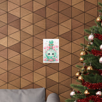 Cute Potion Bottle With Face - Kawaii Gaming Art Print (Matte Poster)