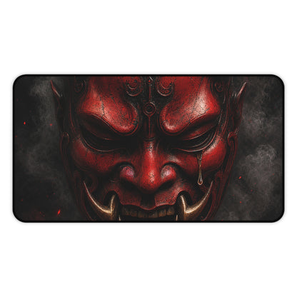 Oni Mask With Single Tear - Sudoni Brand Gaming Desk Mat