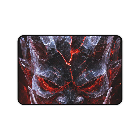 Oni Mask Made Of Ice Crystals - Sudoni Brand Gaming Desk Mat