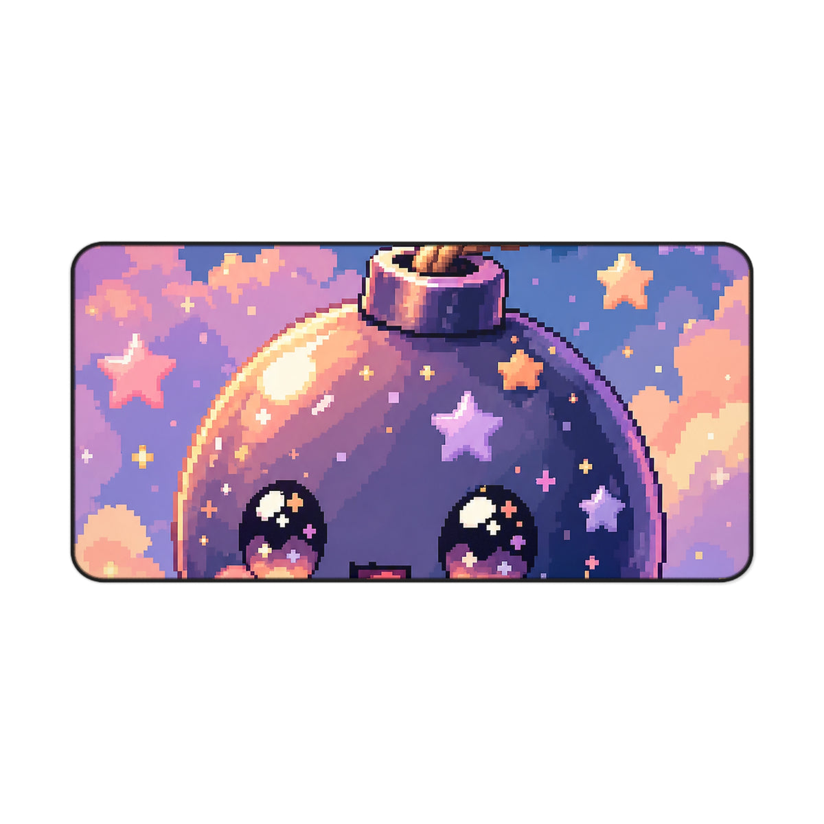 Cute Bomb Character With Fuse - Kawaii Gaming Gaming Desk Mat