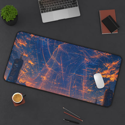 City Under Massive Hologram - Anime Manga Gaming Desk Mat