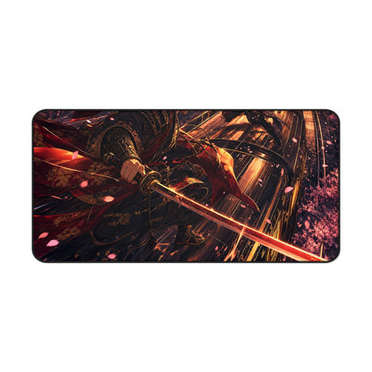 Battle On Train At Sunset - Anime Manga Gaming Desk Mat