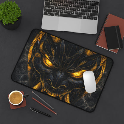 Oni Mask Made Of Stained Glass - Sudoni Brand Gaming Desk Mat