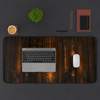 Dark Cathedral Orgplaying - Dark Fantasy Gaming Desk Mat