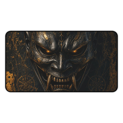 Oni Mask With Spider Web - Sudoni Brand Gaming Desk Mat