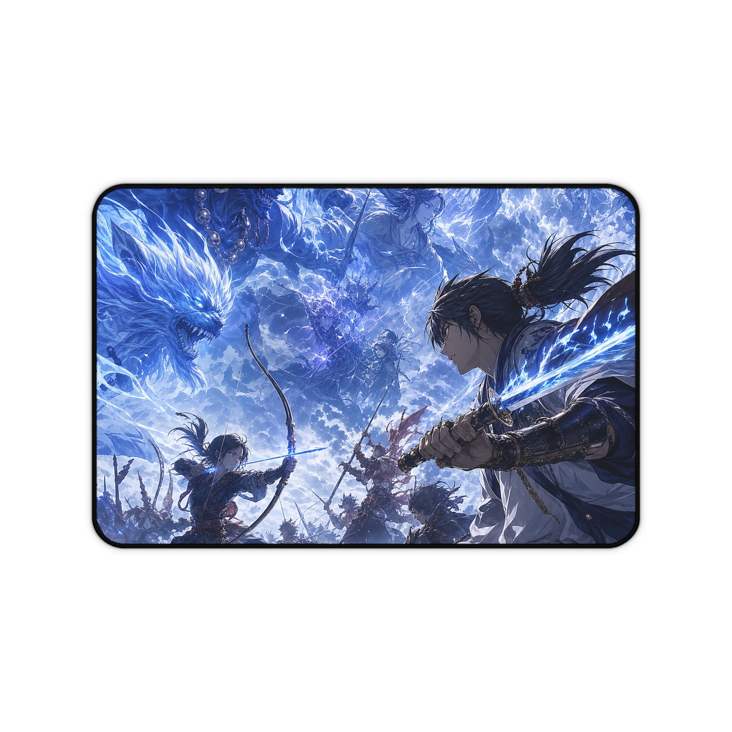 Battle Between Spirits And Humans - Anime Manga Gaming Desk Mat