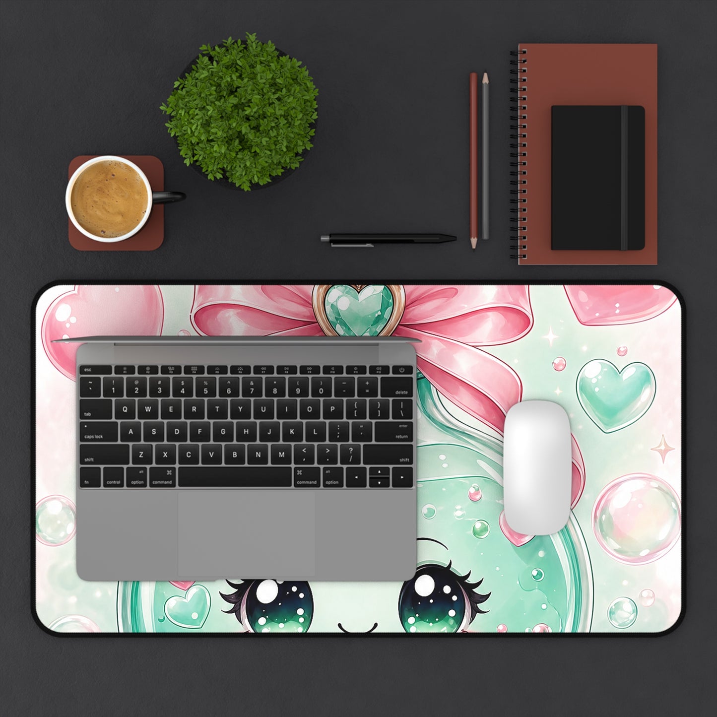 Cute Potion Bottle With Face - Kawaii Gaming Gaming Desk Mat
