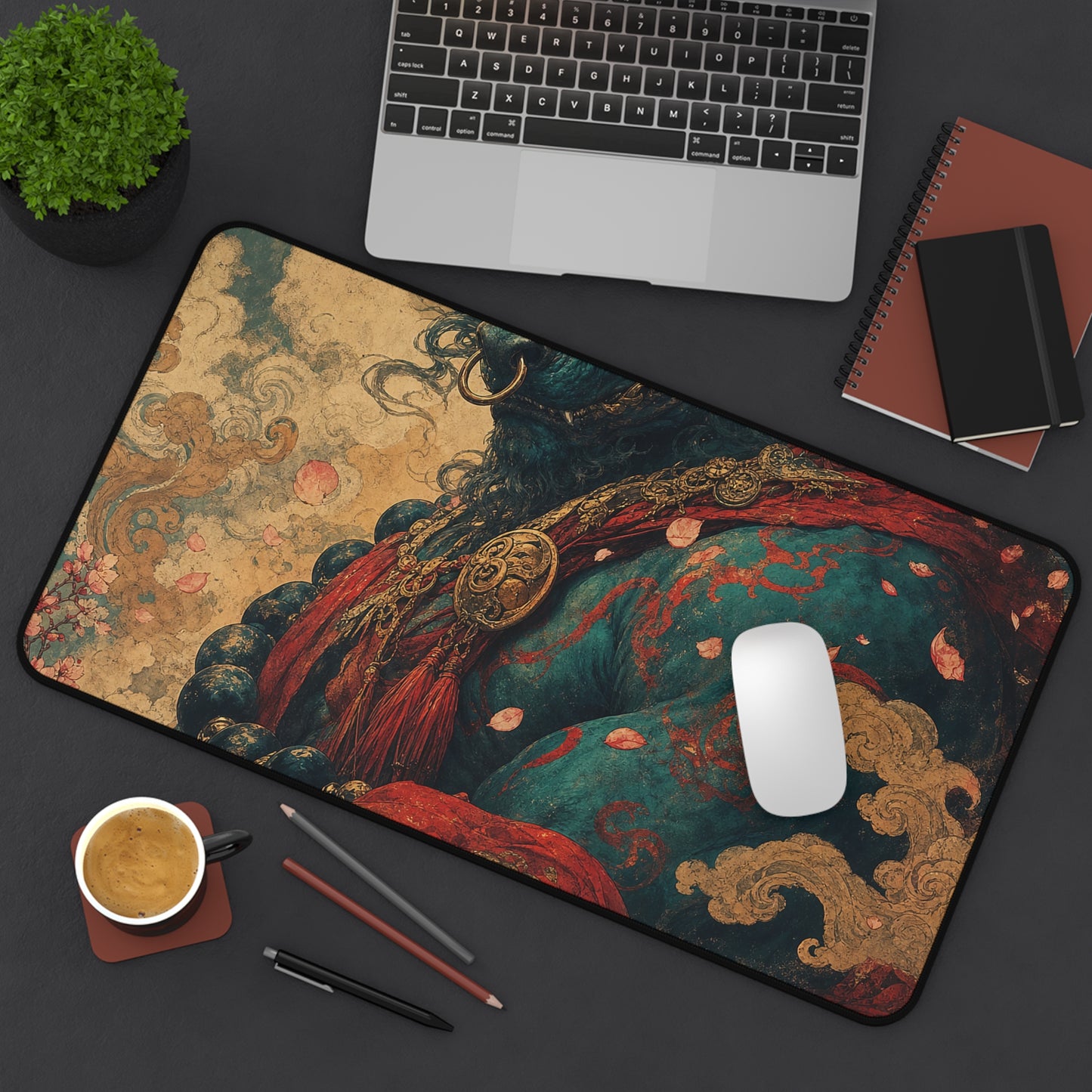Ushi Oni Ox Demon - Japanese Mythology Gaming Desk Mat