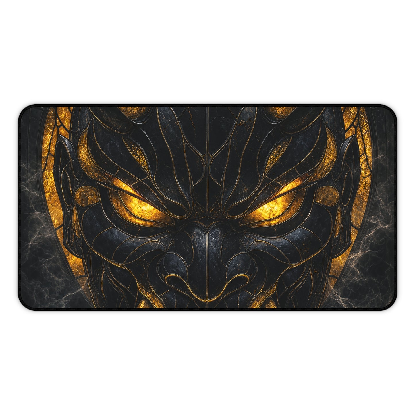 Oni Mask Made Of Stained Glass - Sudoni Brand Gaming Desk Mat