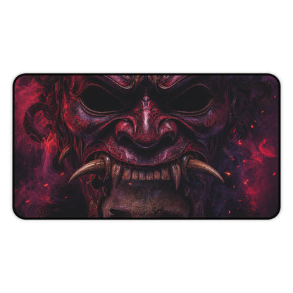 Oni Mask With Skull Beneath - Sudoni Brand Gaming Desk Mat