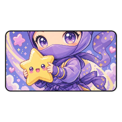 Chibi Ninjwith Star - Kawaii Gaming Gaming Desk Mat
