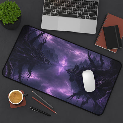 Cursed Mirror Lake - Dark Fantasy Gaming Desk Mat