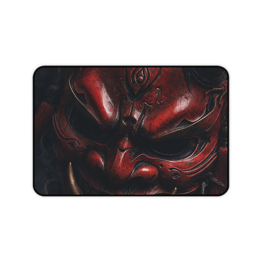 Oni Mask With Autumn Leaves - Sudoni Brand Gaming Desk Mat