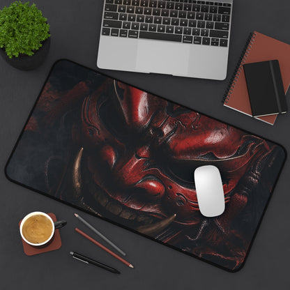 Oni Mask With Autumn Leaves - Sudoni Brand Gaming Desk Mat