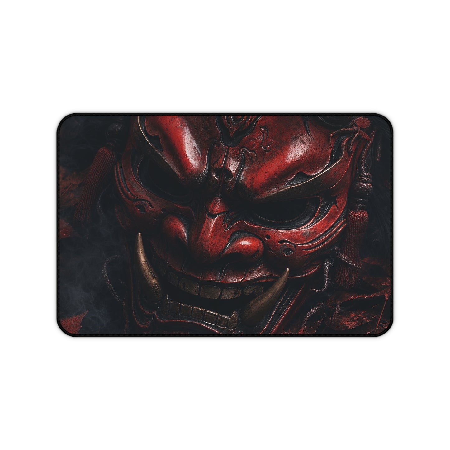 Oni Mask With Autumn Leaves - Sudoni Brand Gaming Desk Mat