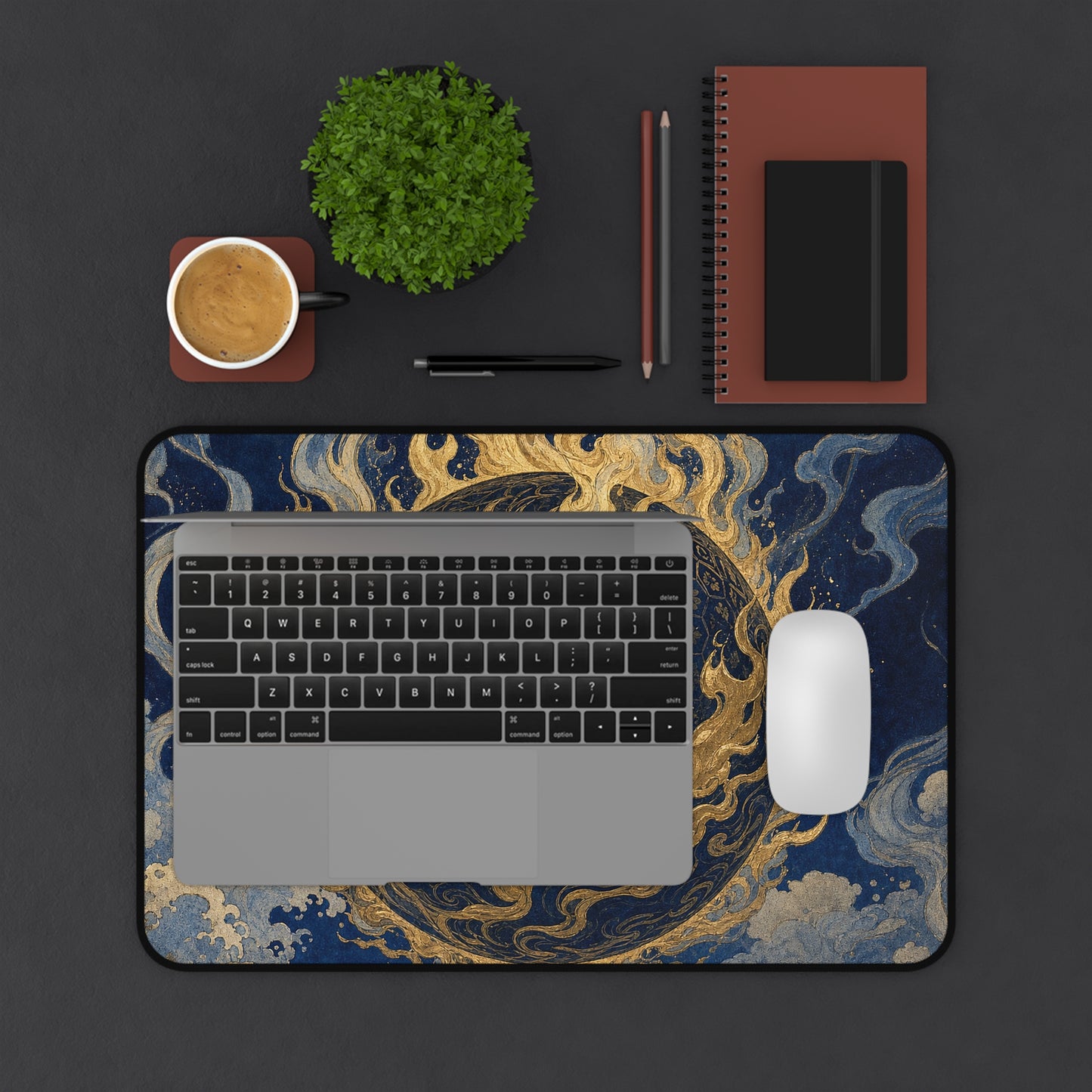 Tamfireball Floating - Japanese Mythology Gaming Desk Mat