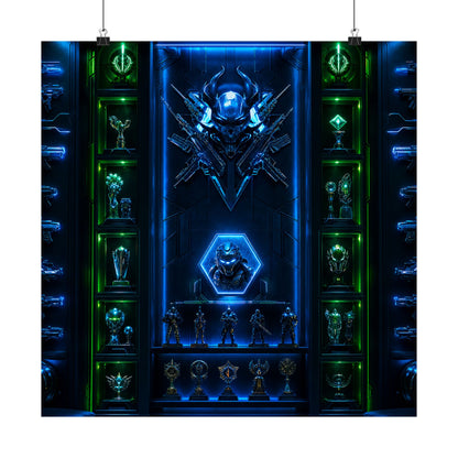 Gaming Wall Of Fame - Gaming Culture Art Print (Matte Poster)