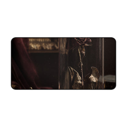 Dead Rose In Glass Dome - Dark Academia Gaming Desk Mat
