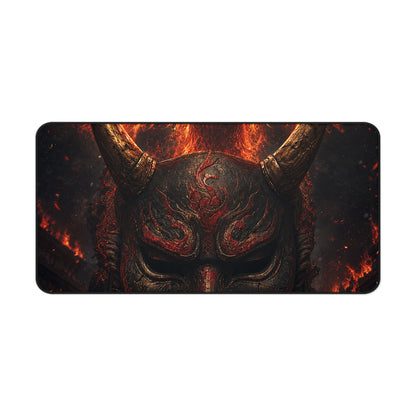 Oni Mask With Phoenix - Sudoni Brand Gaming Desk Mat