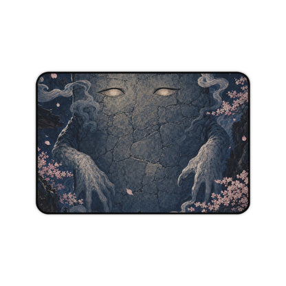 Nurikabe Wall Spirit Blocking Path - Japanese Mythology Gaming Desk Mat