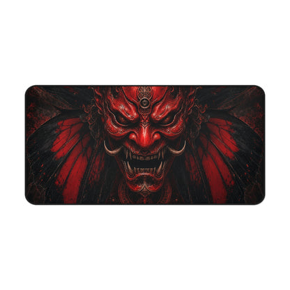 Oni Mask With Butterfly Wings - Sudoni Brand Gaming Desk Mat