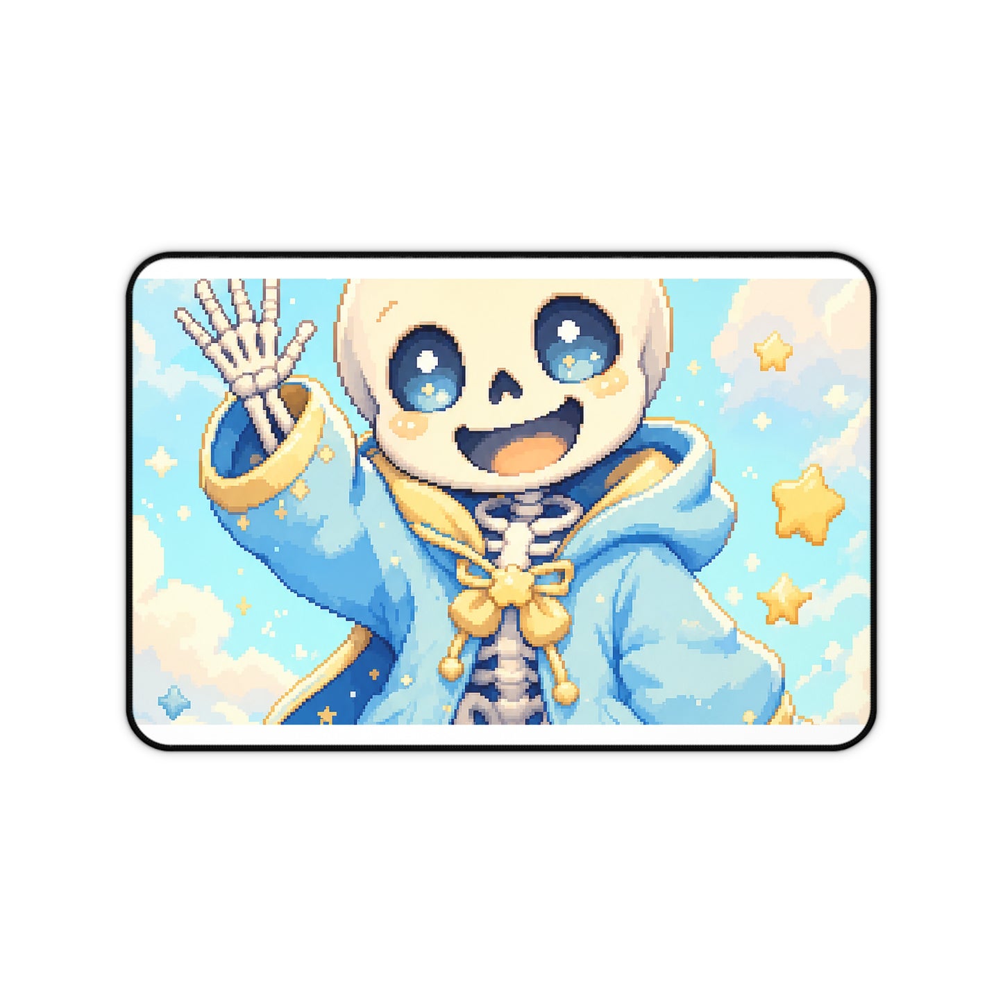 Chibi Skeleton Waving - Kawaii Gaming Gaming Desk Mat