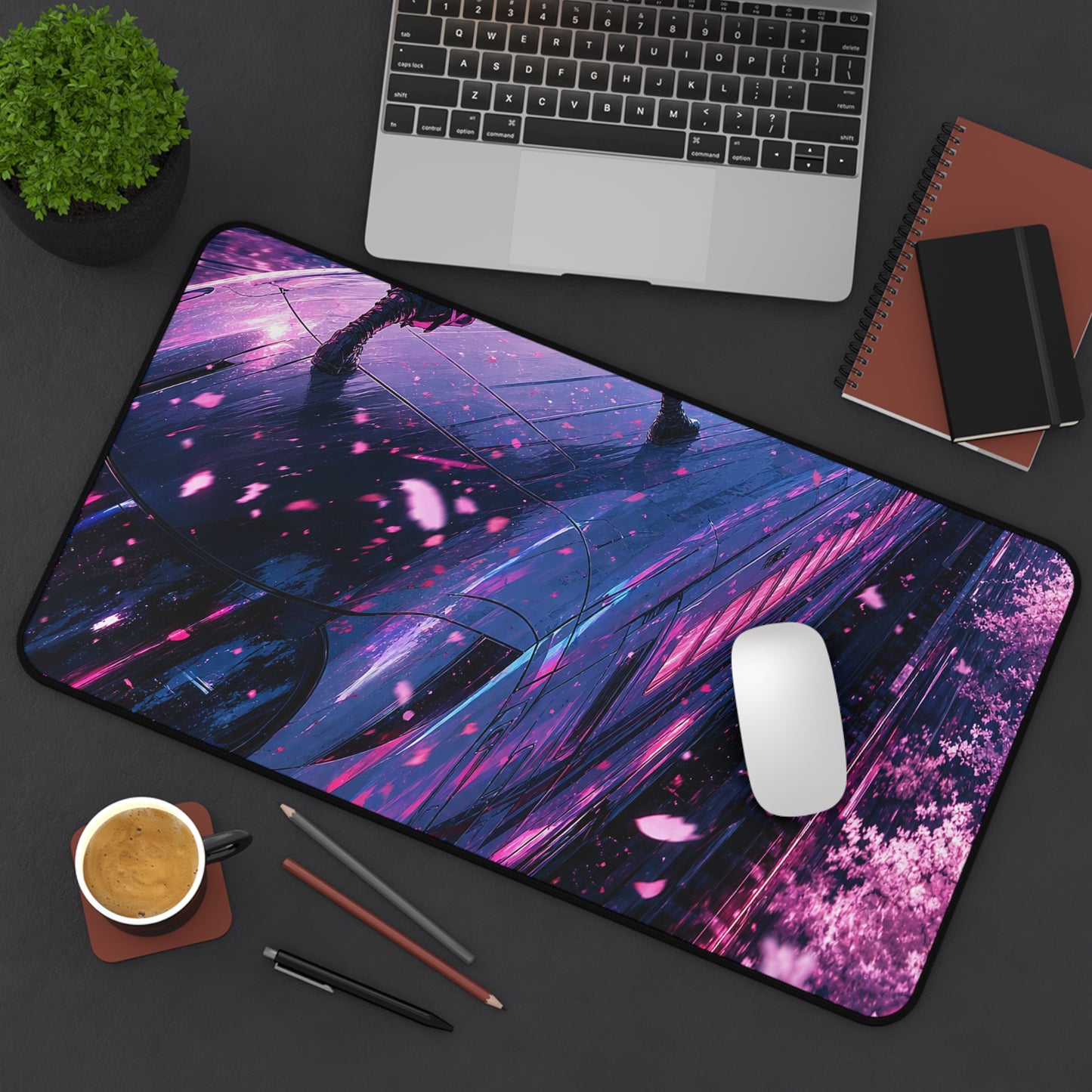 Battle Atop Moving Bullet Train - Anime Manga Gaming Desk Mat