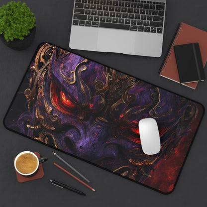 Oni Mask With Clockwork Gears - Sudoni Brand Gaming Desk Mat